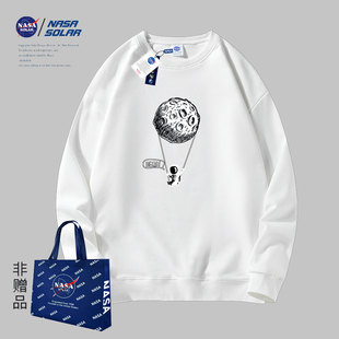 T恤潮牌卫衣 纯棉卡通字母图案印花长袖 NASA SOLAR联名2025年秋季