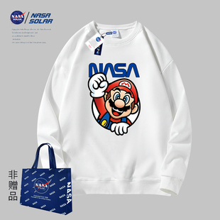 卡通印花情侣男女同款 NASA 新款 秋冬季 圆领重磅卫衣潮 SOLAR联名款