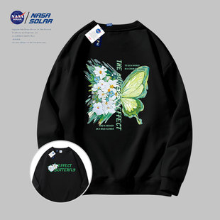 重磅透气圆领卫衣卡通印花百搭长袖 NASA 新款 秋冬季 潮 SOLAR联名款