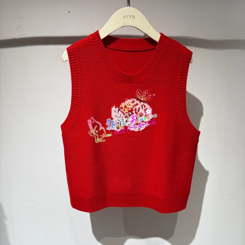 飞鸟和新酒女装 2025年冬季新款专柜正品代购 针织背心FZ57154012