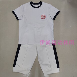 春秋夏季新品北京育才学校同款纯棉运动休闲校服团体服儿童套装