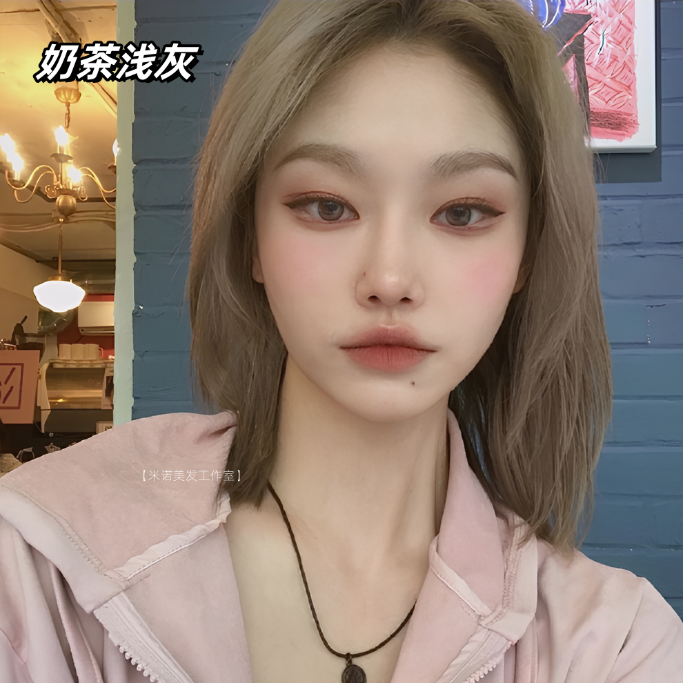 混血感奶茶灰高级显白发色