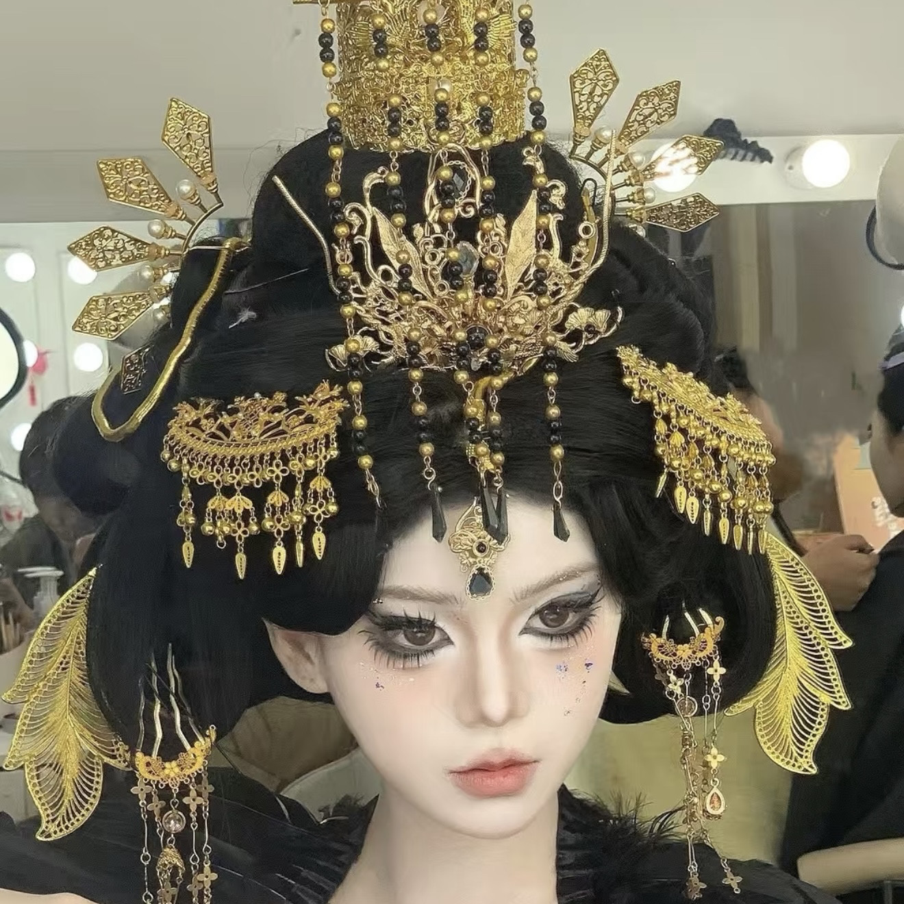 女帝手工帝王冠华丽踏仙君cos发饰