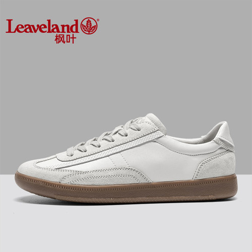 枫叶春季小白鞋复古德训鞋