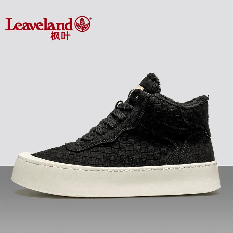 高帮鞋加绒保暖复古棉鞋