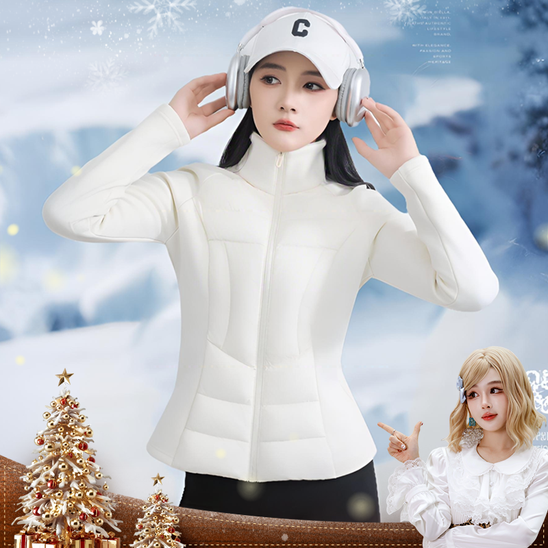 【呼呼专享】90鹅绒！小蛮腰轻暖修身显瘦含鹅绒羊毛外套6602