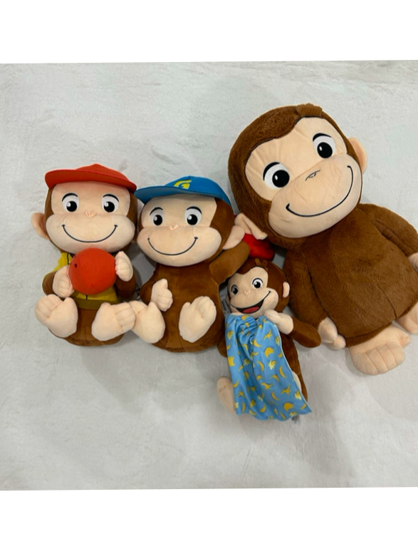 美国好奇的猴子乔治Curious George猴子可爱毛绒玩具公仔