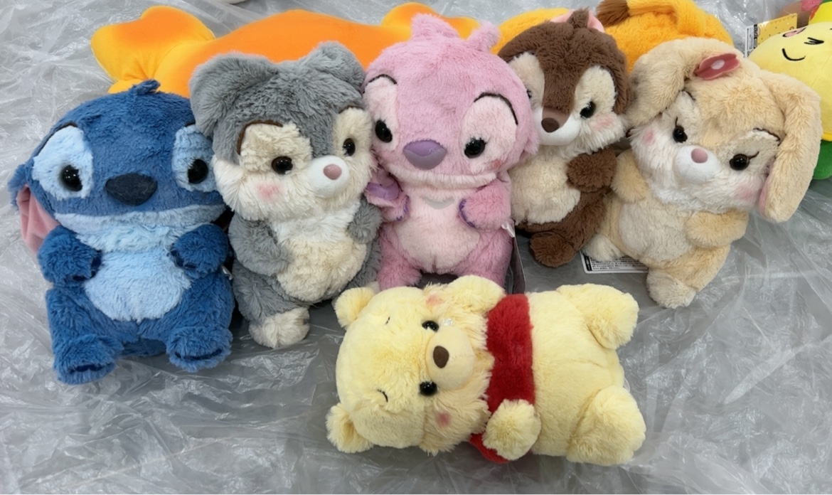 日本迪士尼玩偶维尼小熊兔子史迪仔史迪奇毛绒玩具公仔送儿童礼物