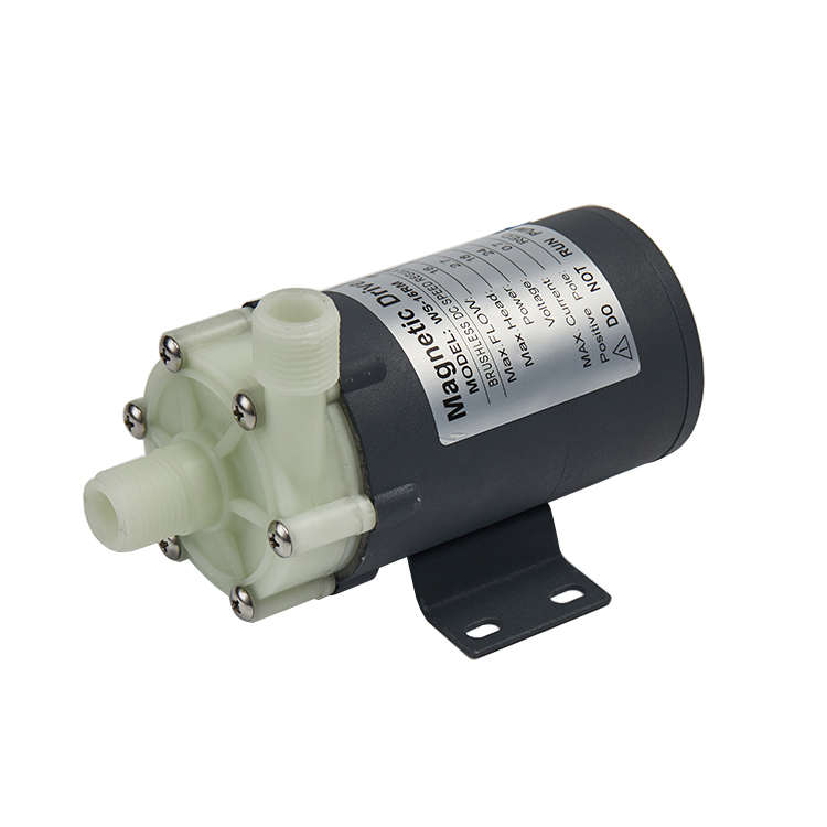 WS系列无刷磁力泵工程塑料12/24V耐高温耐腐蚀防腐蚀循环泵耐酸碱