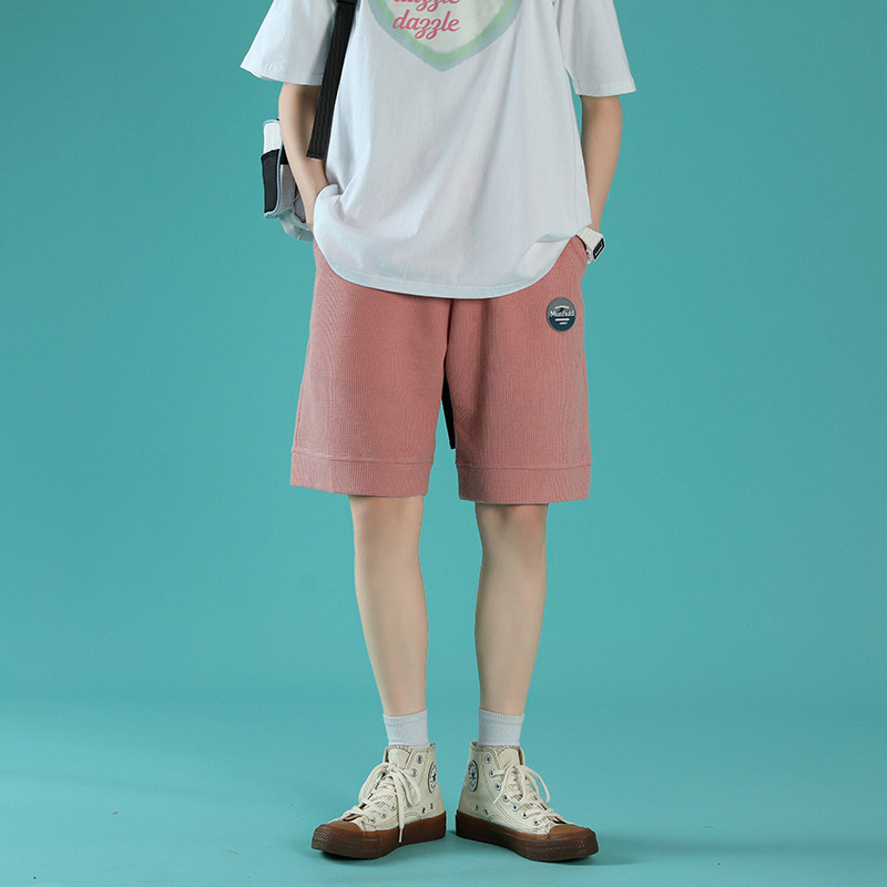 港风中性风宽松休闲背v景短裤五分裤D,男装休闲裤,电商A132（原电商B245）
