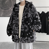 冬季新款港风大皂风腰果花羊羔毛棉衣M6688，男装棉衣，电商A132（原电商B245）