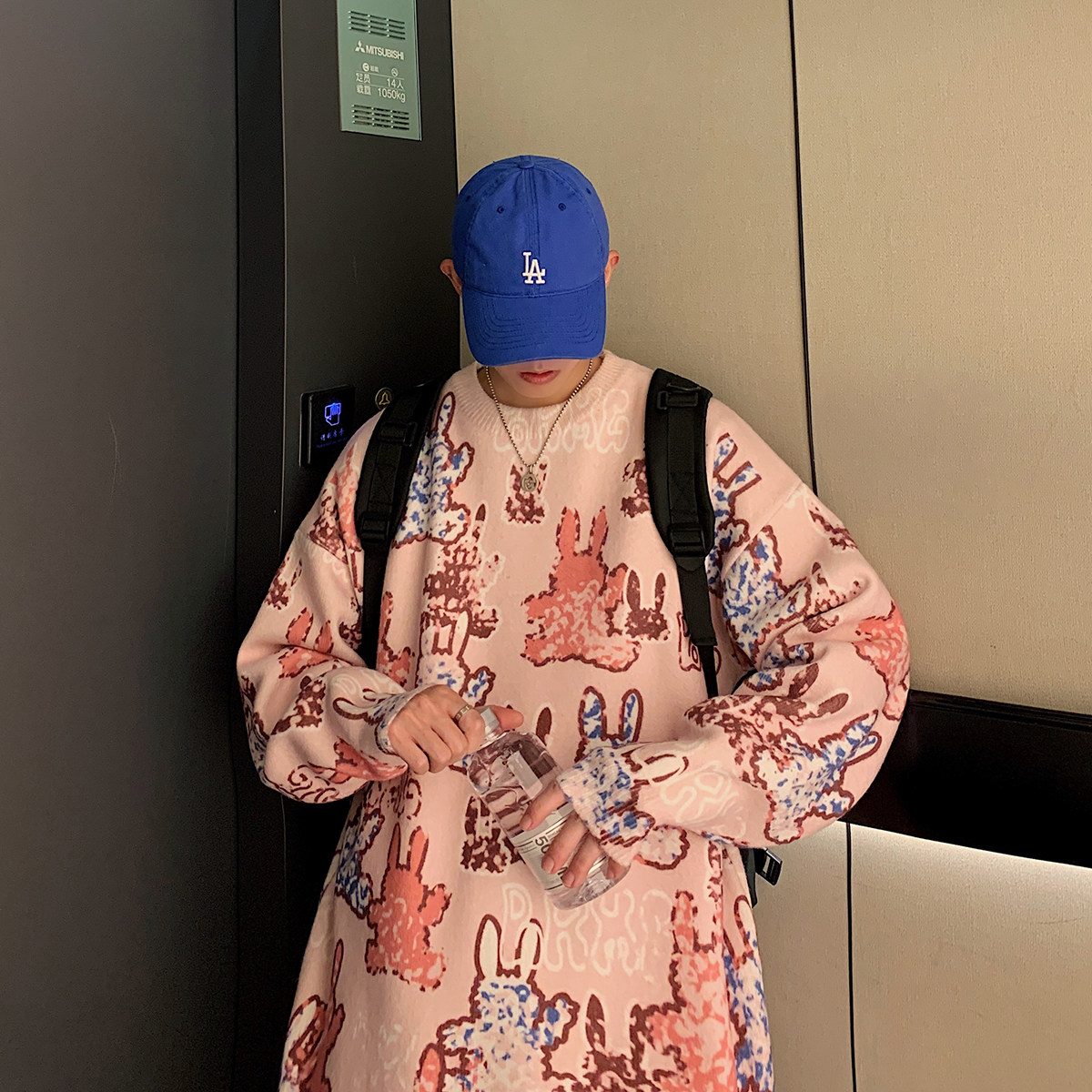港风秋冬新款印花毛衣3R036-P7098,男装针织衫/毛衣,电商A132（原电商B245）