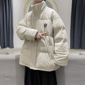 港风秋冬新款灯芯绒棉衣百搭棉服M6007图片