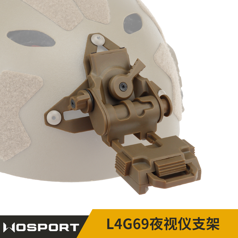 WoSporT L4G69夜视仪支架 FAST可折叠头戴式夜视仪头盔支架翻斗车