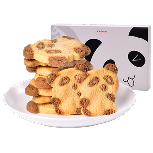 天福茗茶 熊猫曲奇饼干 天福茶食办公室休闲零食小吃240g