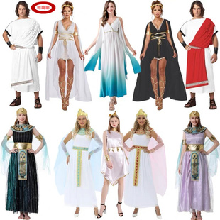 成人古希腊神话女神万圣节雅典娜cos罗马王子埃及艳后法老演出服