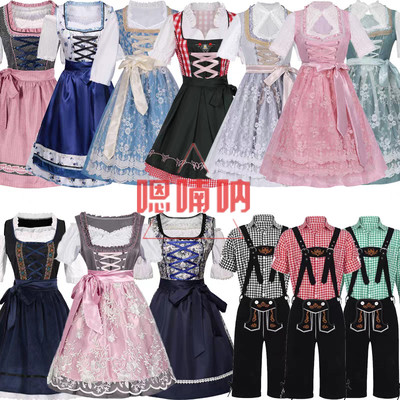 成人男女黑啤酒节工作服女仆服