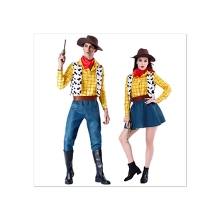 情侣玩具总动员西部牛仔胡迪cos服迪士尼动画ToyStory警长Woody