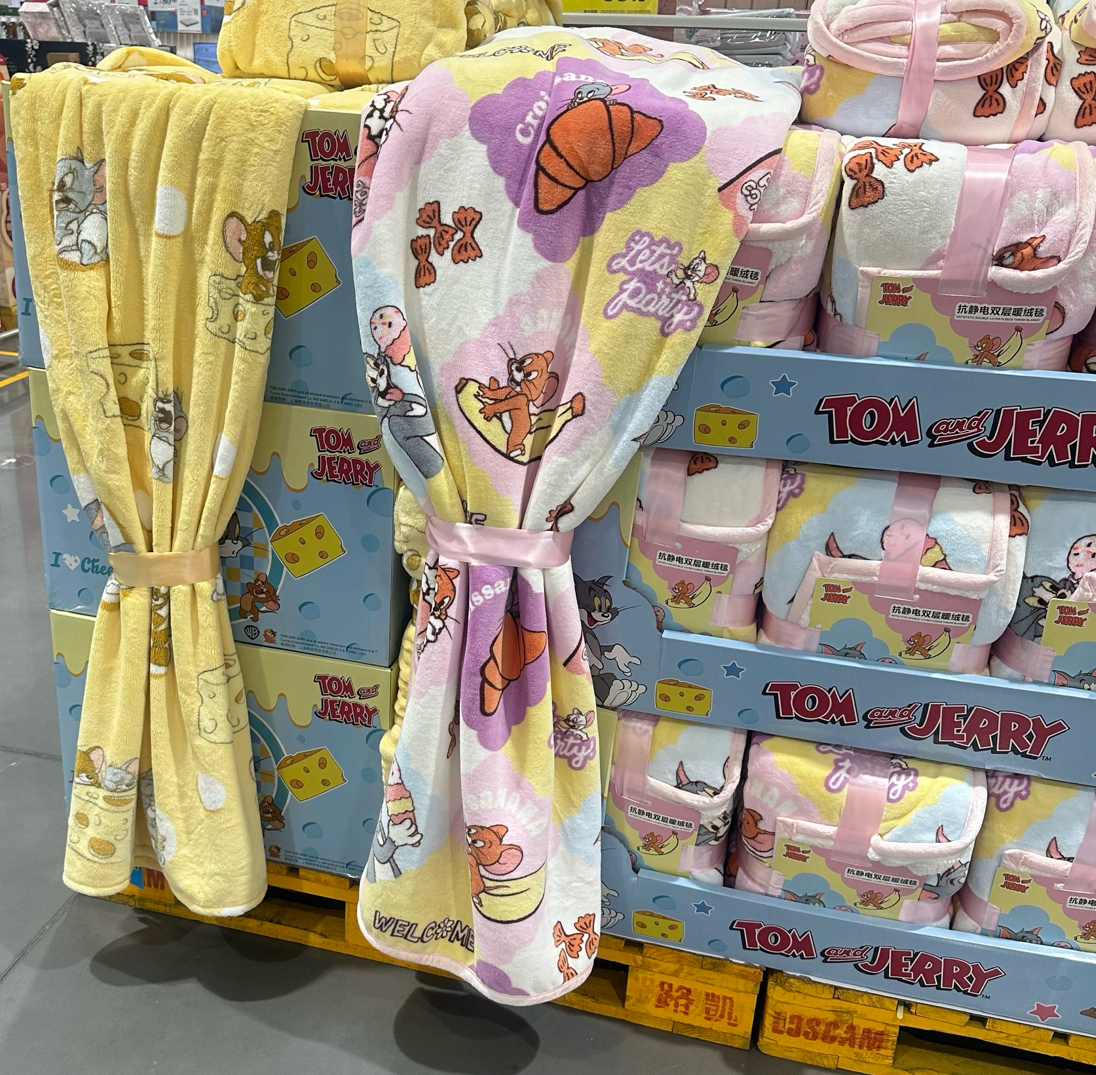 猫和老鼠抗静电双层绒毯秋冬加厚卡通毛毯