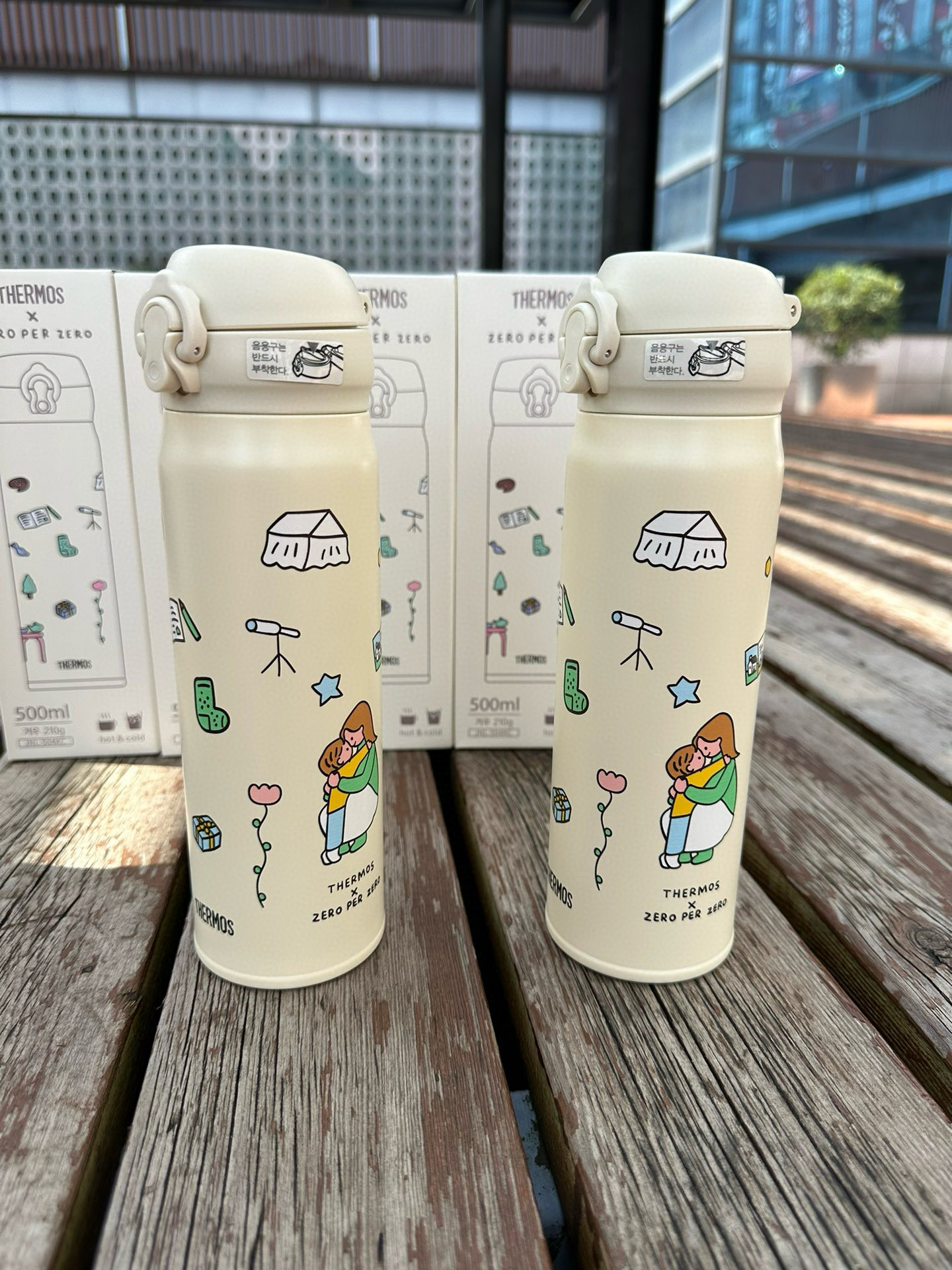 纯原现货韩国限定款新款zeroperzero联名猫咪不锈钢保温杯500ml