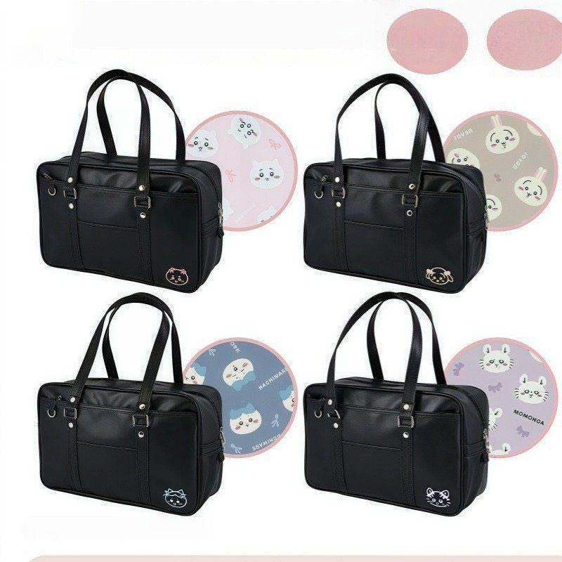 现货卡通吉伊卡哇JK制服包大容量手提包单肩腋下包学院风收纳包