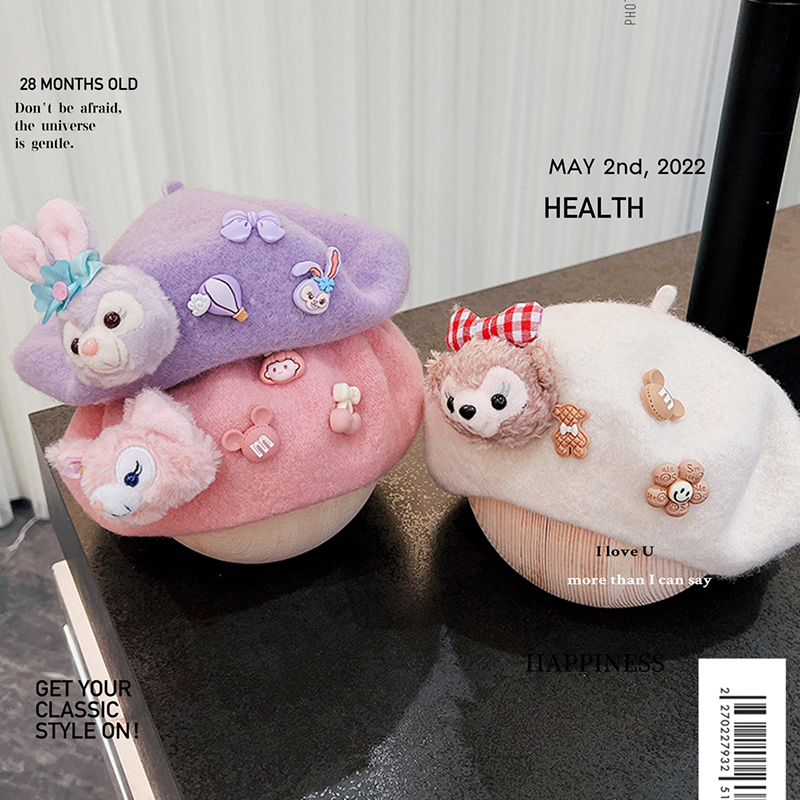 贝雷帽出游拍照韩版中性春去无檐