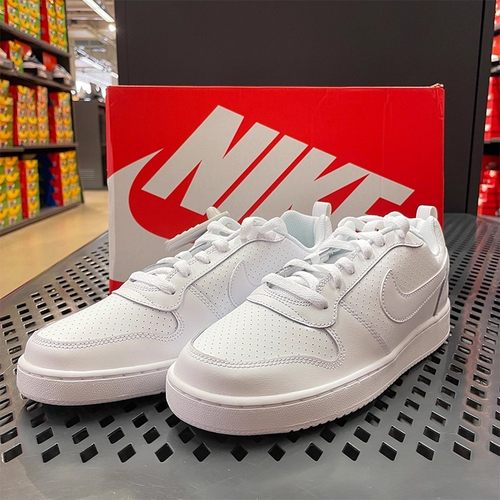 Nike耐克 Court Borough 男纯白低帮休闲板鞋 838937-749747