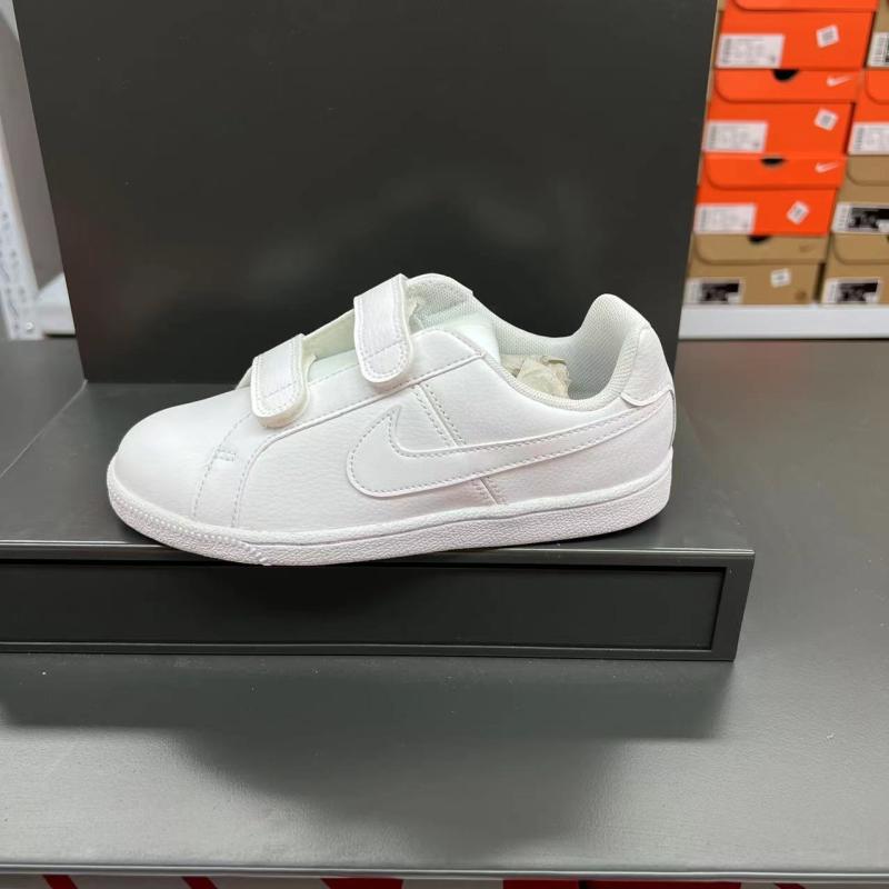 Nike/耐克小白鞋复克大LOGO男女童魔术贴833536-CT2378-833537