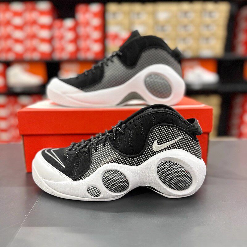 NIKE AIR ZOOM FLIGHT 95男子黑白大眼睛复古篮球鞋DM0523-001