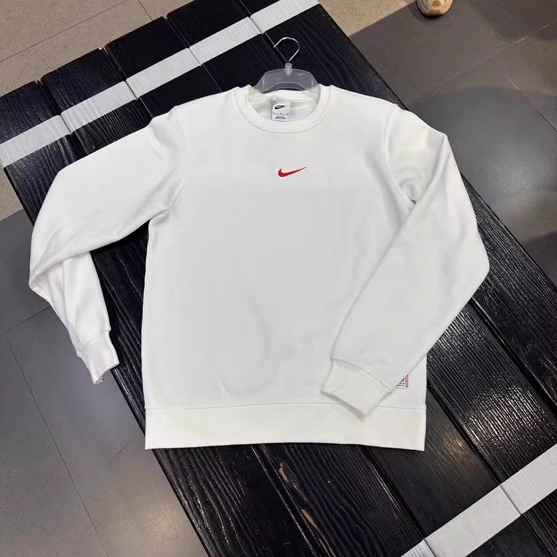 NIKE耐克男子圆领加绒保暖运动休闲长袖套头衫卫衣IB5567-133-677