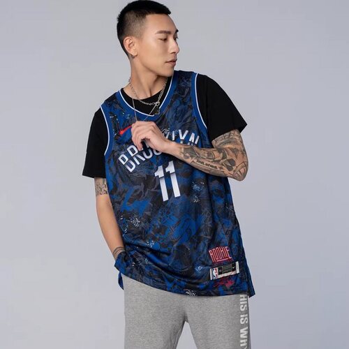 耐克NIKE IRVING 欧文 篮网队男子特别版球衣篮球背心 DA6959-495