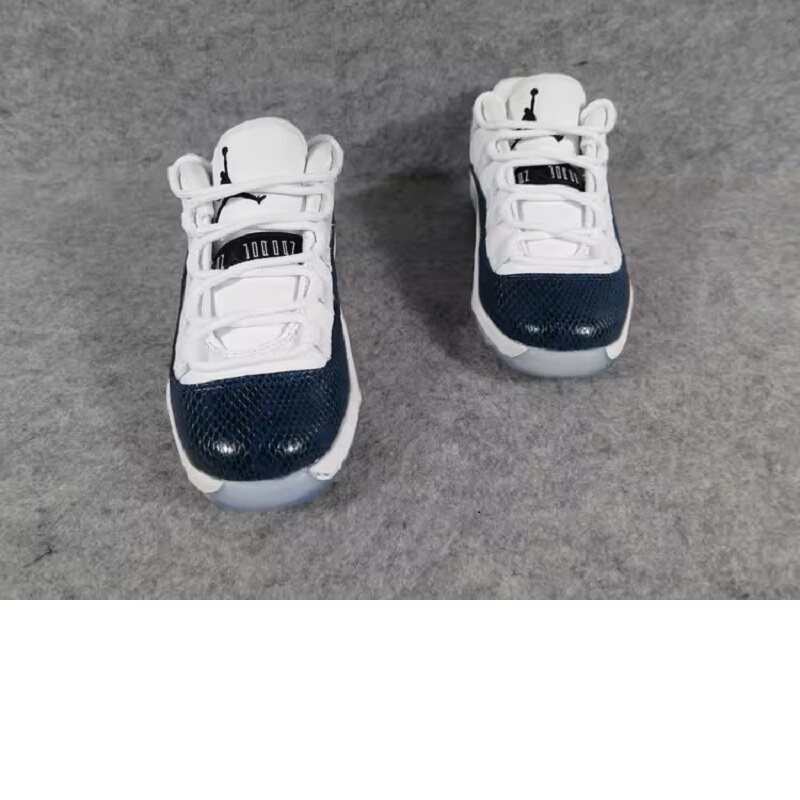 Nike/耐克正品 Air Jordan 11 AJ11白蓝蛇纹中大童篮球鞋 CD6848