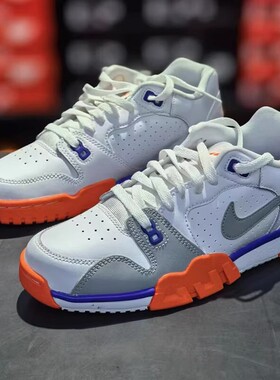 Nike/耐克2024新款男子白红蓝透气缓震复古休闲运动鞋CQ9182-103