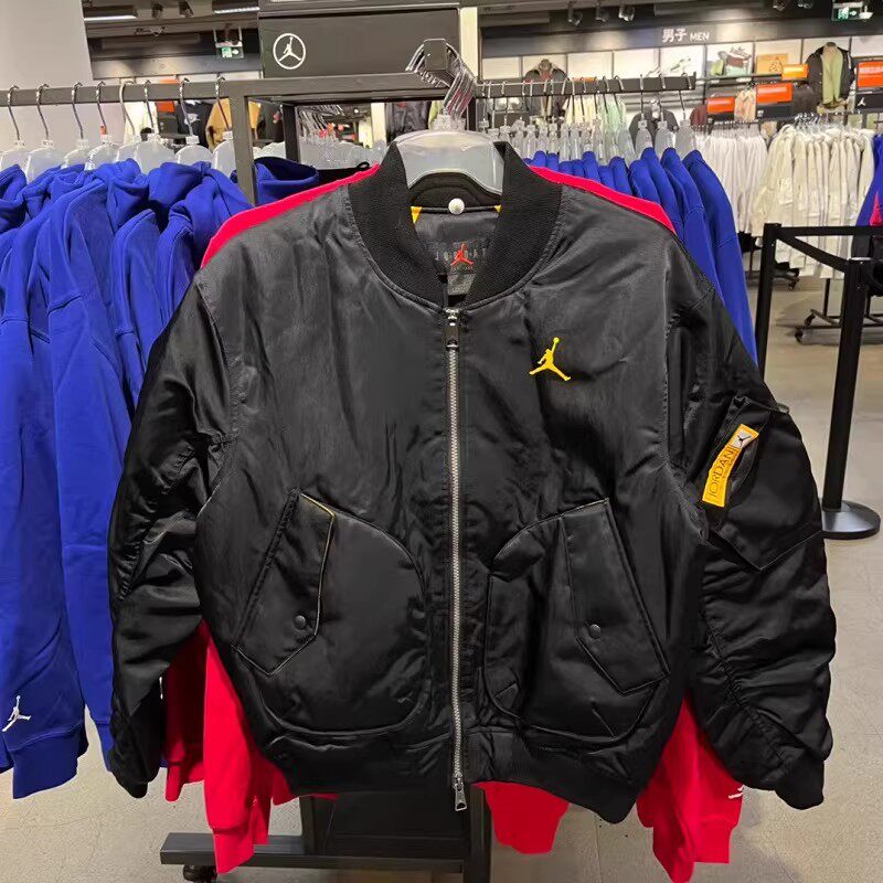 NIKE耐克 JORDAN男子立领棒球服飞行服运动休闲棉服CZ1191