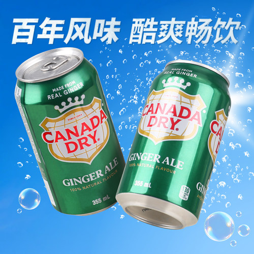 加拿大姜汁汽水生姜气泡水饮料