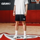 直筒网眼四分裤 运动健身户外田径训练裤 篮球运动三分短裤 美式