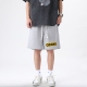 男夏季 夏季 高街头休闲运动直筒短裤 个性 宽松复古抽绳情侣五分 美式
