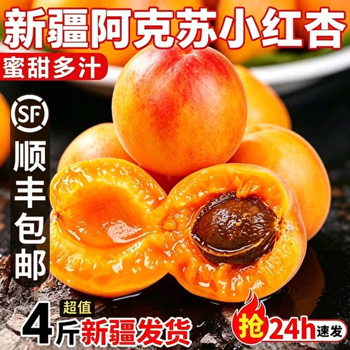 新疆阿克苏小红杏顺丰空运包邮