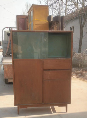 8090年代老物件老旧家具书桌复古怀旧衣橱衣柜民宿装饰摆件道具