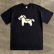 国潮中国风马年创意马印花短袖 男 T恤户外重磅纯棉小领口280克半袖