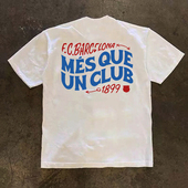 打底衫 足球运动休闲字母300克长袖 T恤亚马尔同款 巴萨西甲夺冠短袖