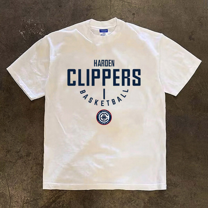 快船队哈登1号短袖T恤篮球运动休闲潮牌纯棉小领口重磅长袖打底衫,男装,Polo衫,淘宝优惠券,粉丝福利购,淘宝优惠卷