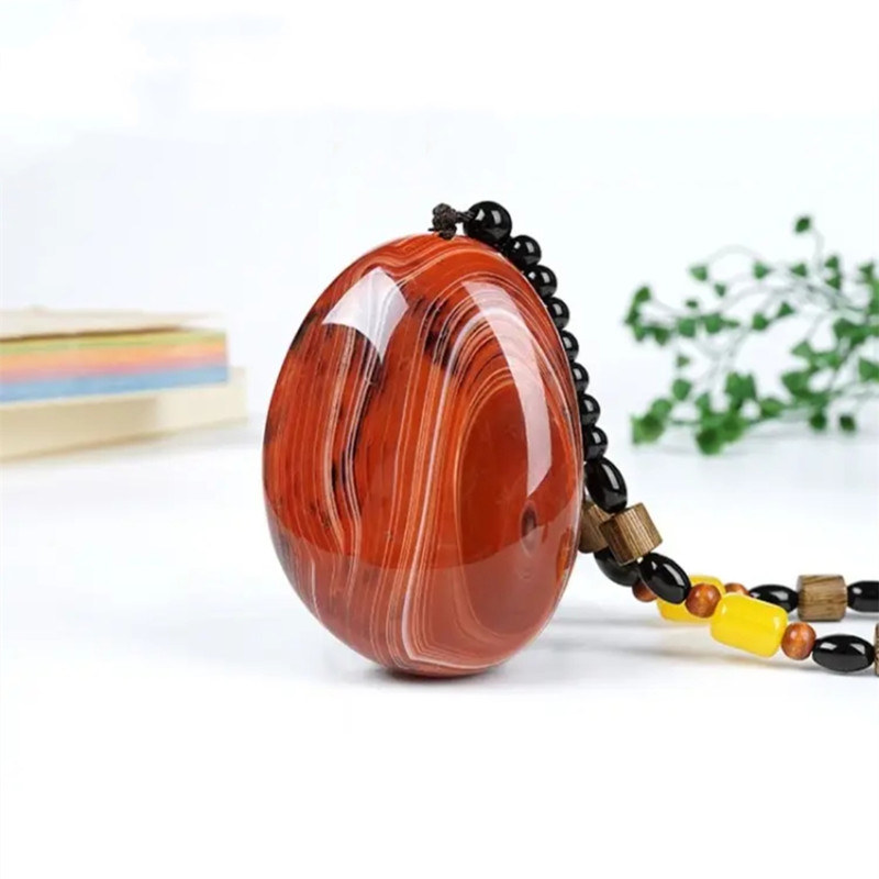 缠丝玛瑙手把件男红玛瑙原石