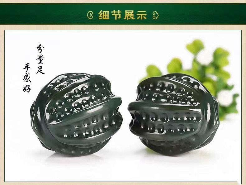 正品和田玉青玉把件吊坠