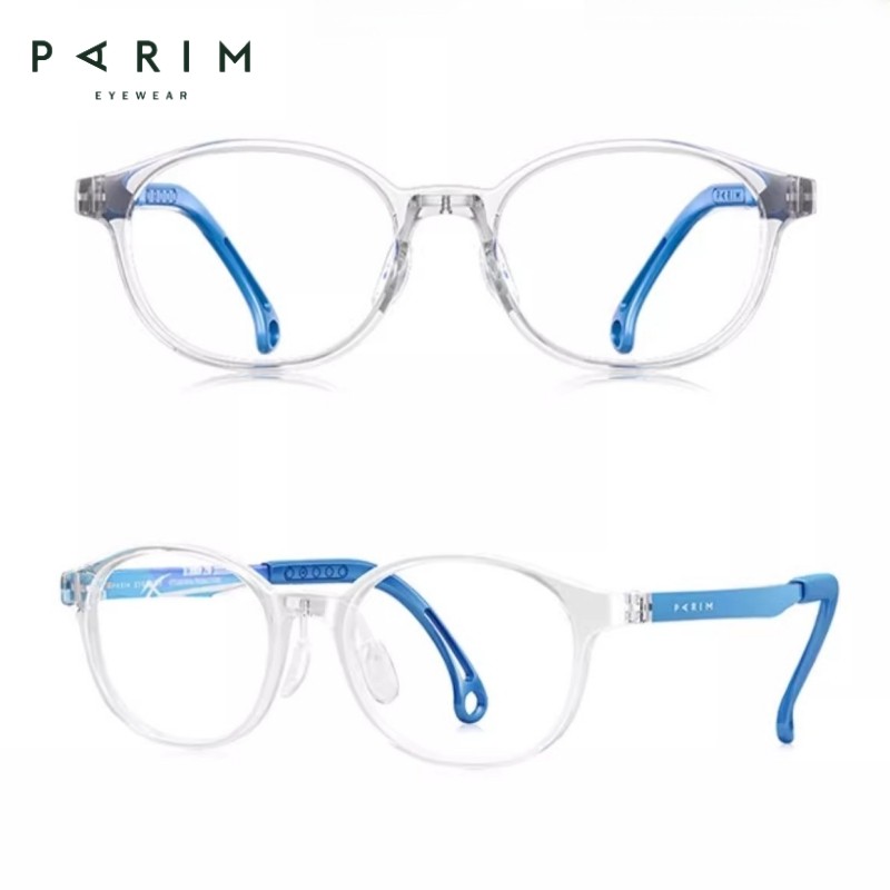 派丽蒙儿童眼镜框近视男孩防滑稳超轻可调节8-11岁53035远视散光