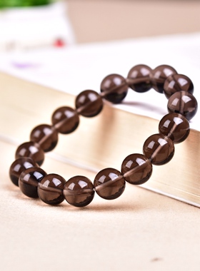 天然冰种黑曜石手链男女款