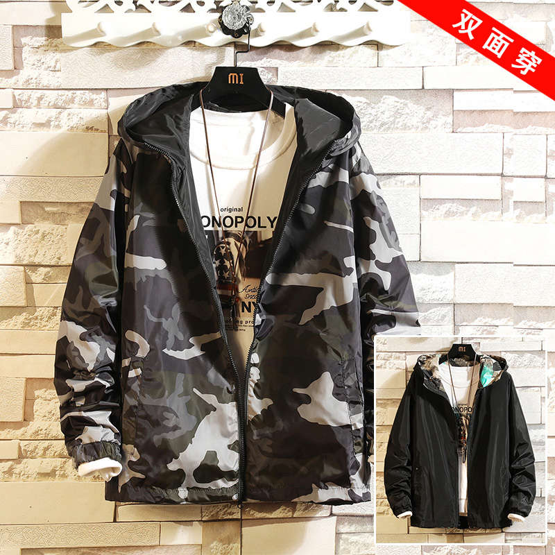 Jacket, jacket, casual couple, spring and winter, double-sided, versatile, loose, Hong Kong fashion brand men