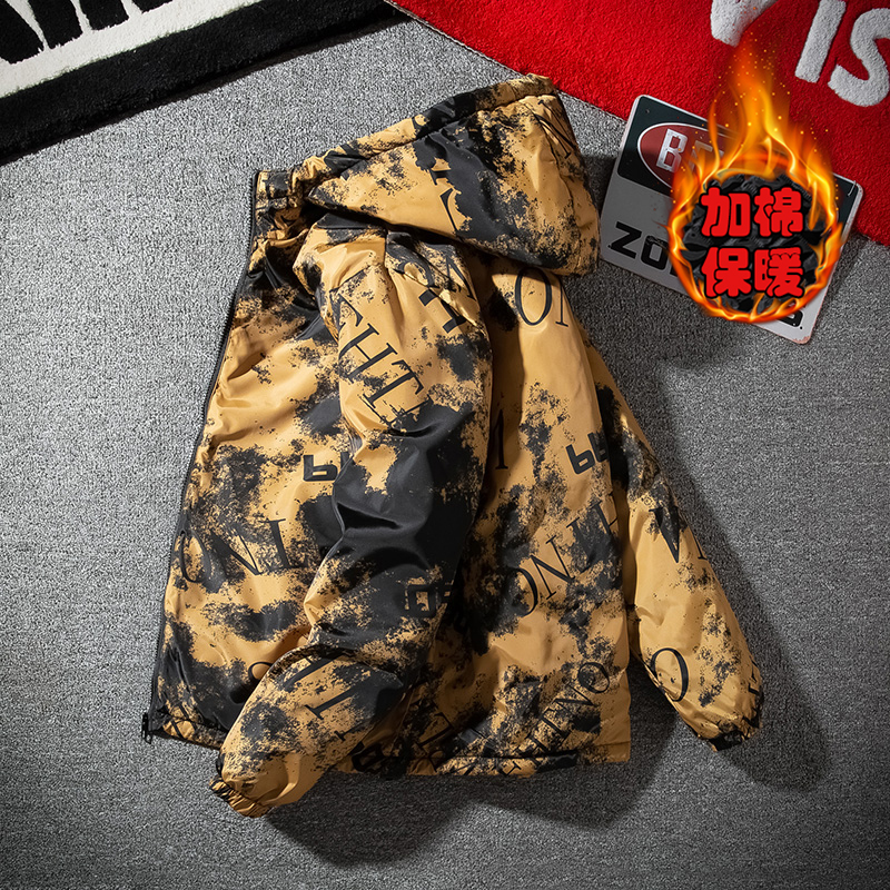 Students' autumn and winter coat men's jacket cotton padded jacket camouflage cotton padded jacket men's jacket casual trend