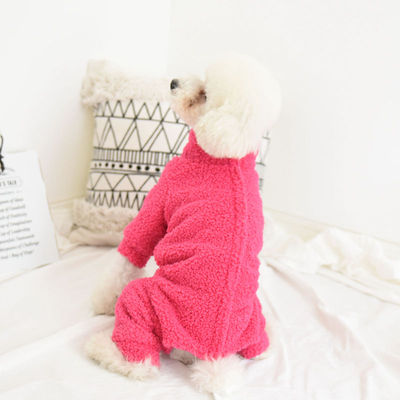 小狗狗衣服包肚子加绒四脚裤贵宾