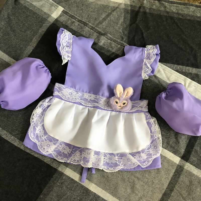 女孩幼儿园画画衣防水吃饭反穿衣星黛露兜兜公主罩衣烘焙围裙